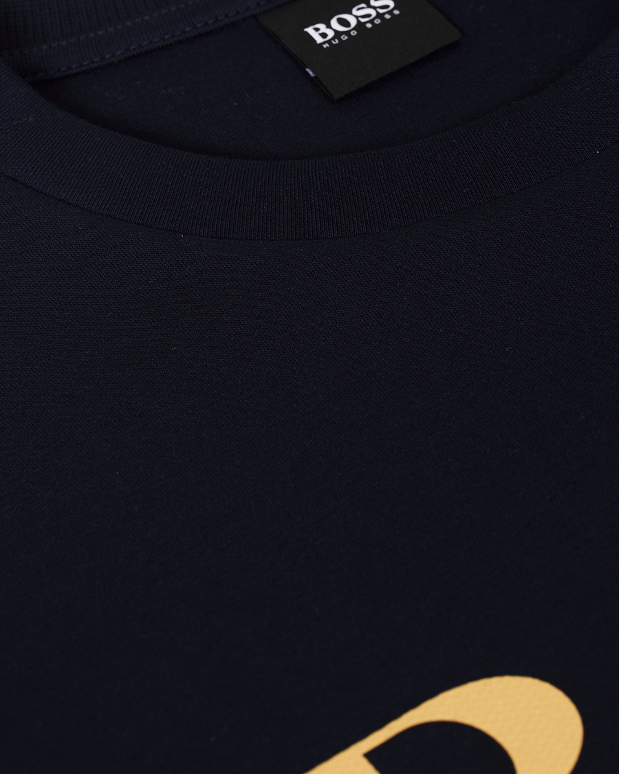 Herre | Gensere | BOSS GREEN | BOSS Athleisure Salbo Crew Neck Sweater Navy/Gold
