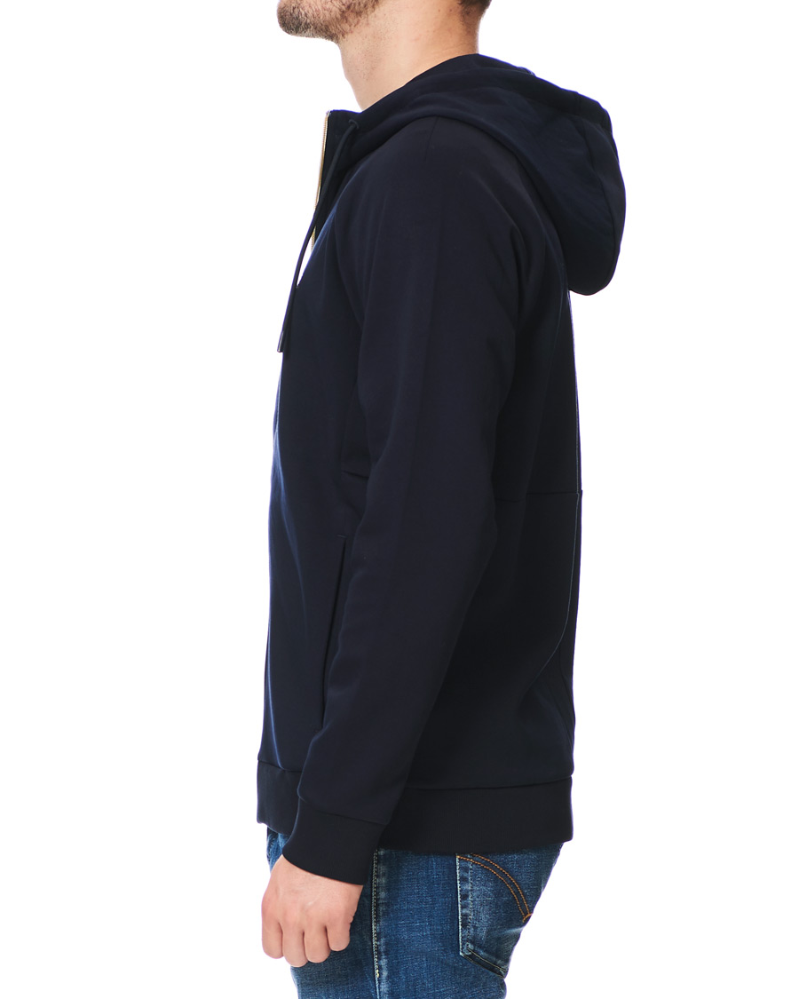 Herre | Gensere | BOSS GREEN | BOSS Athleisure Saggy Full Zip Hoodie Navy/Gold