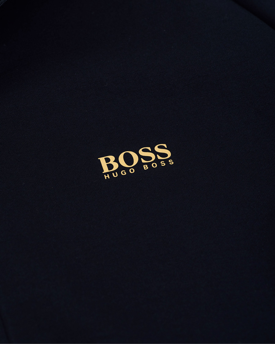 Herre | Gensere | BOSS GREEN | BOSS Athleisure Saggy Full Zip Hoodie Navy/Gold