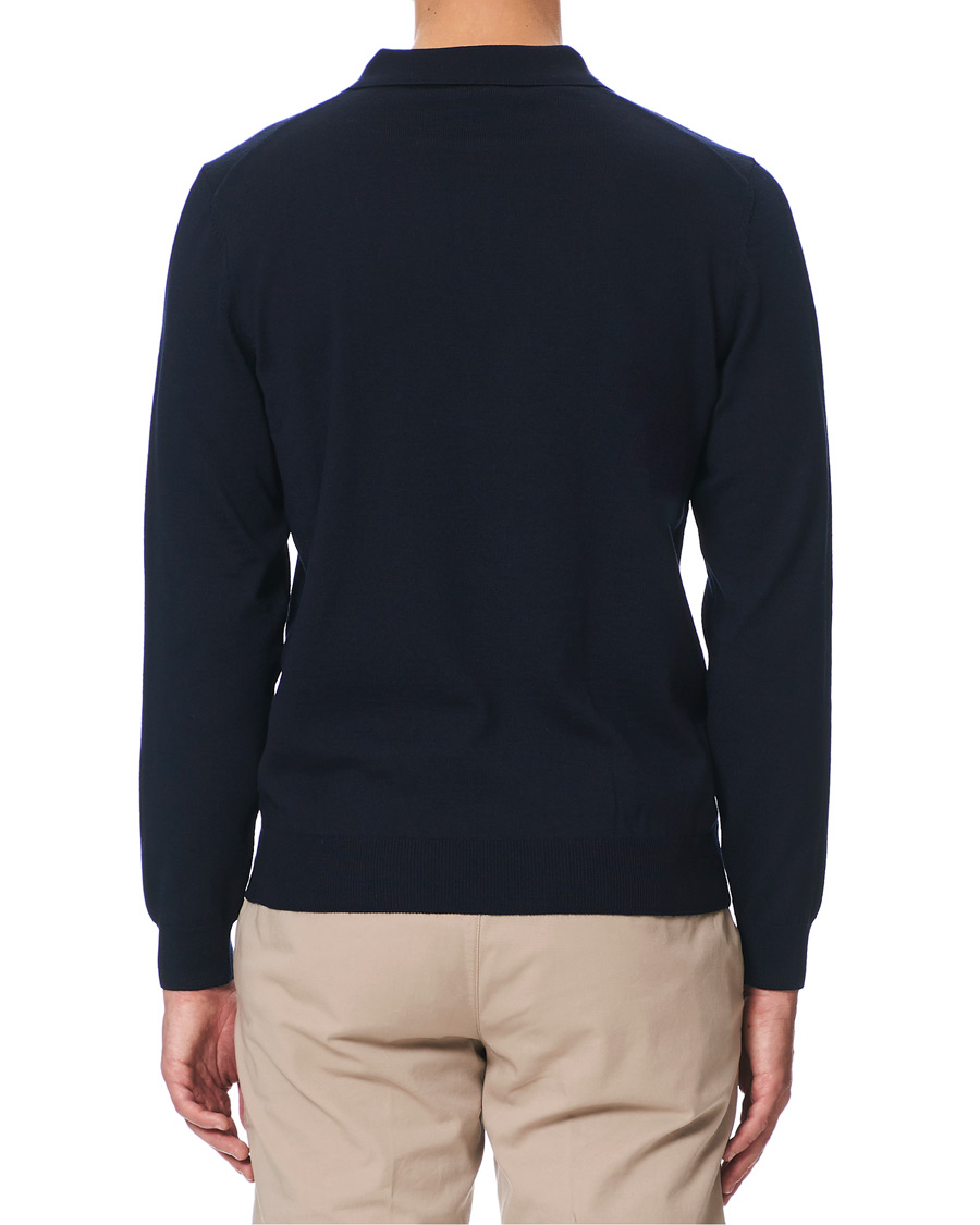 Herre | Gensere | BOSS BLACK | BOSS Bono Knitted Polo Dark Blue