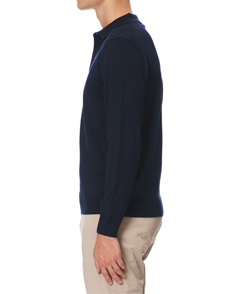 Herre | Gensere | BOSS BLACK | BOSS Bono Knitted Polo Dark Blue