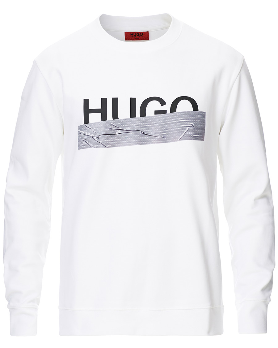 Herre | Gensere | HUGO | Dicago Logo Crew Neck Sweatshirt White