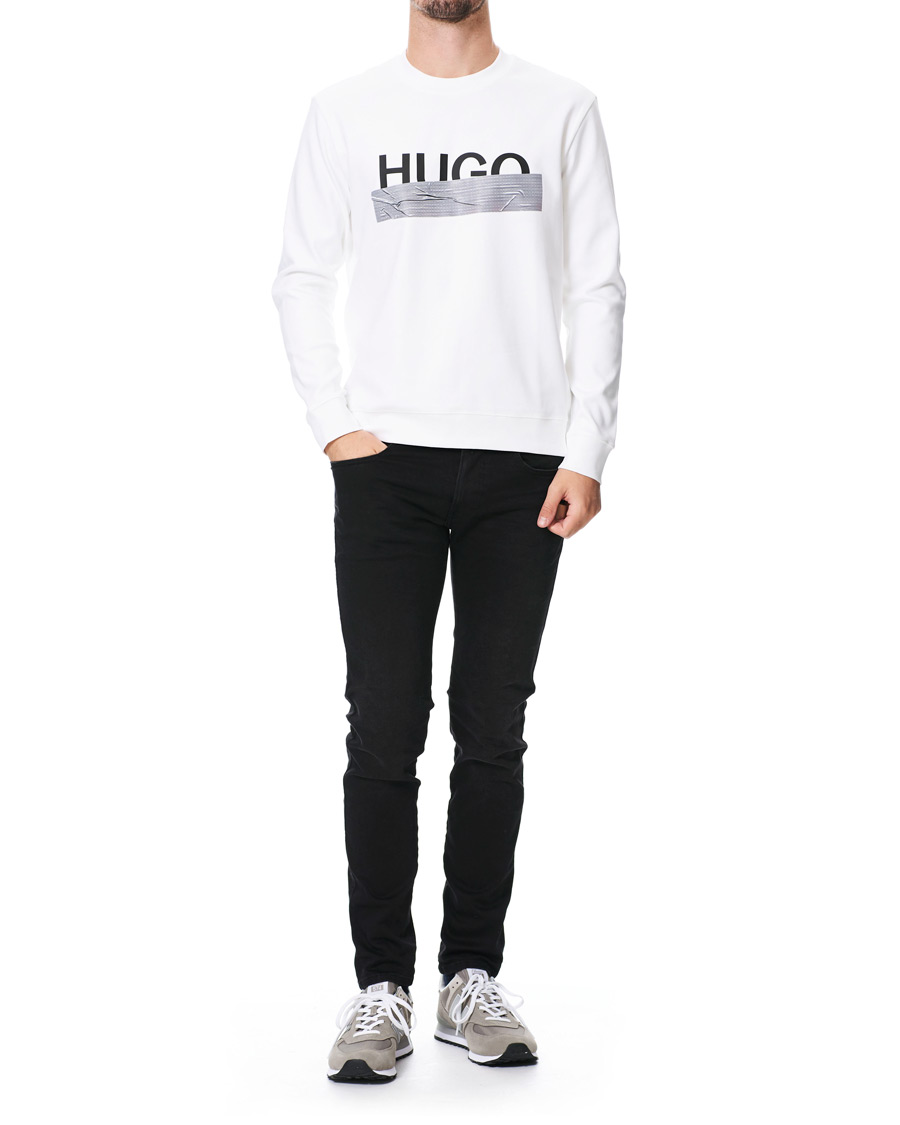 Herre | Gensere | HUGO | Dicago Logo Crew Neck Sweatshirt White