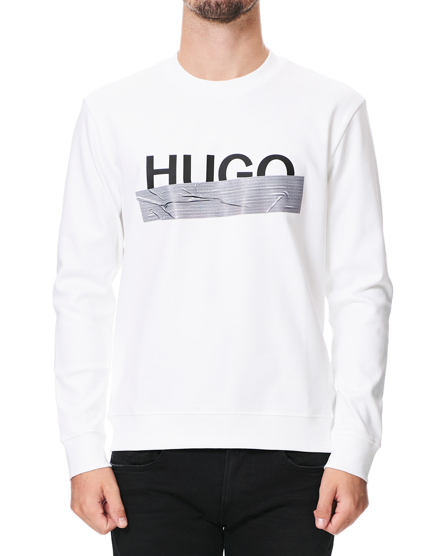 Herre | Gensere | HUGO | Dicago Logo Crew Neck Sweatshirt White