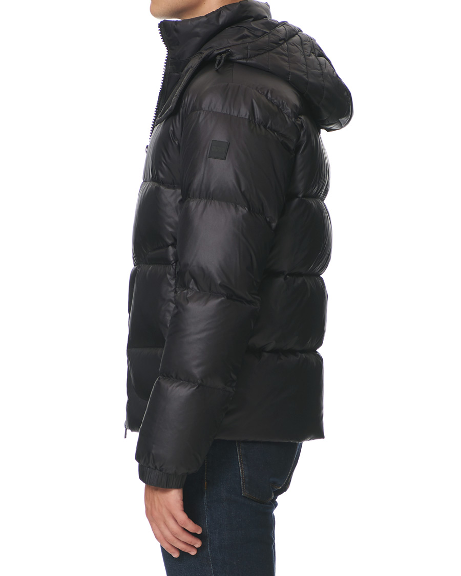 Herre | Jakker | BOSS BLACK | BOSS Dolera Ripstop Hooded Down Jacket Black