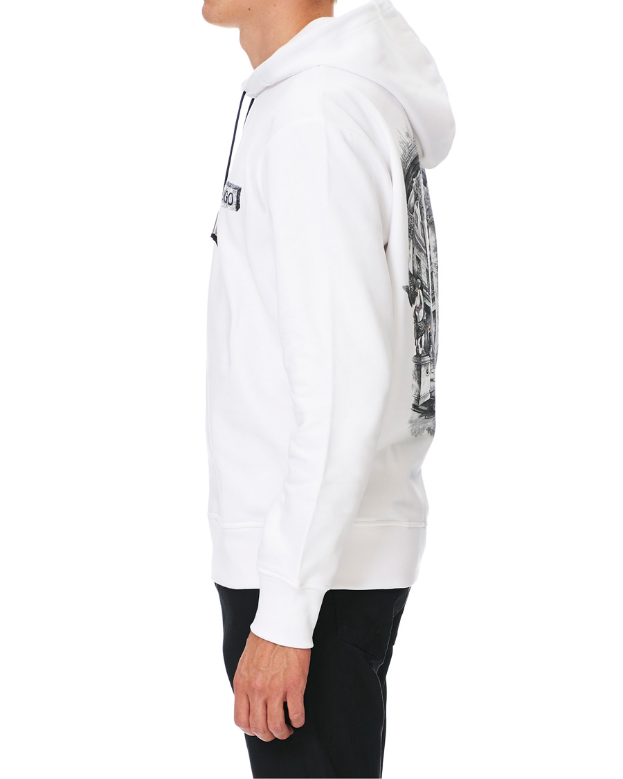 Herre | Gensere | HUGO | Downsville Logo Hoodie White
