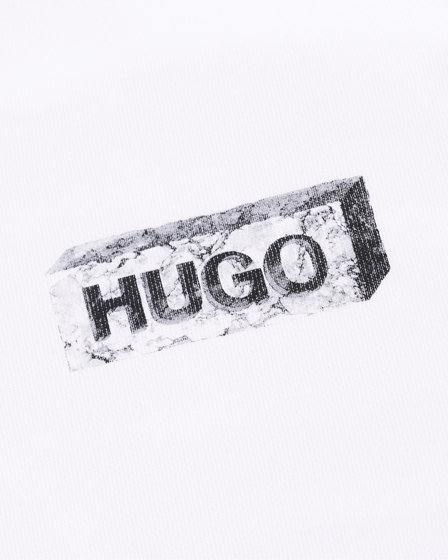 Herre | Gensere | HUGO | Downsville Logo Hoodie White