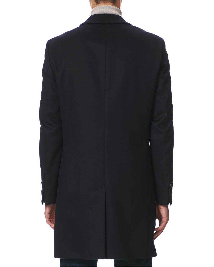 Herre | Jakker | BOSS BLACK | BOSS Nye Wool/Cashmere Coat Dark Blue
