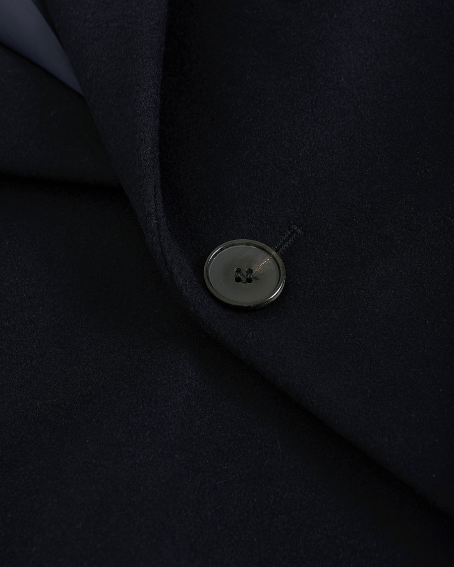 Herre | Jakker | BOSS BLACK | BOSS Nye Wool/Cashmere Coat Dark Blue