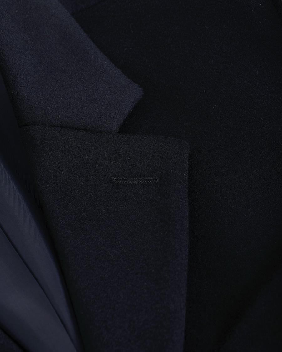 Herre | Jakker | BOSS BLACK | BOSS Nye Wool/Cashmere Coat Dark Blue