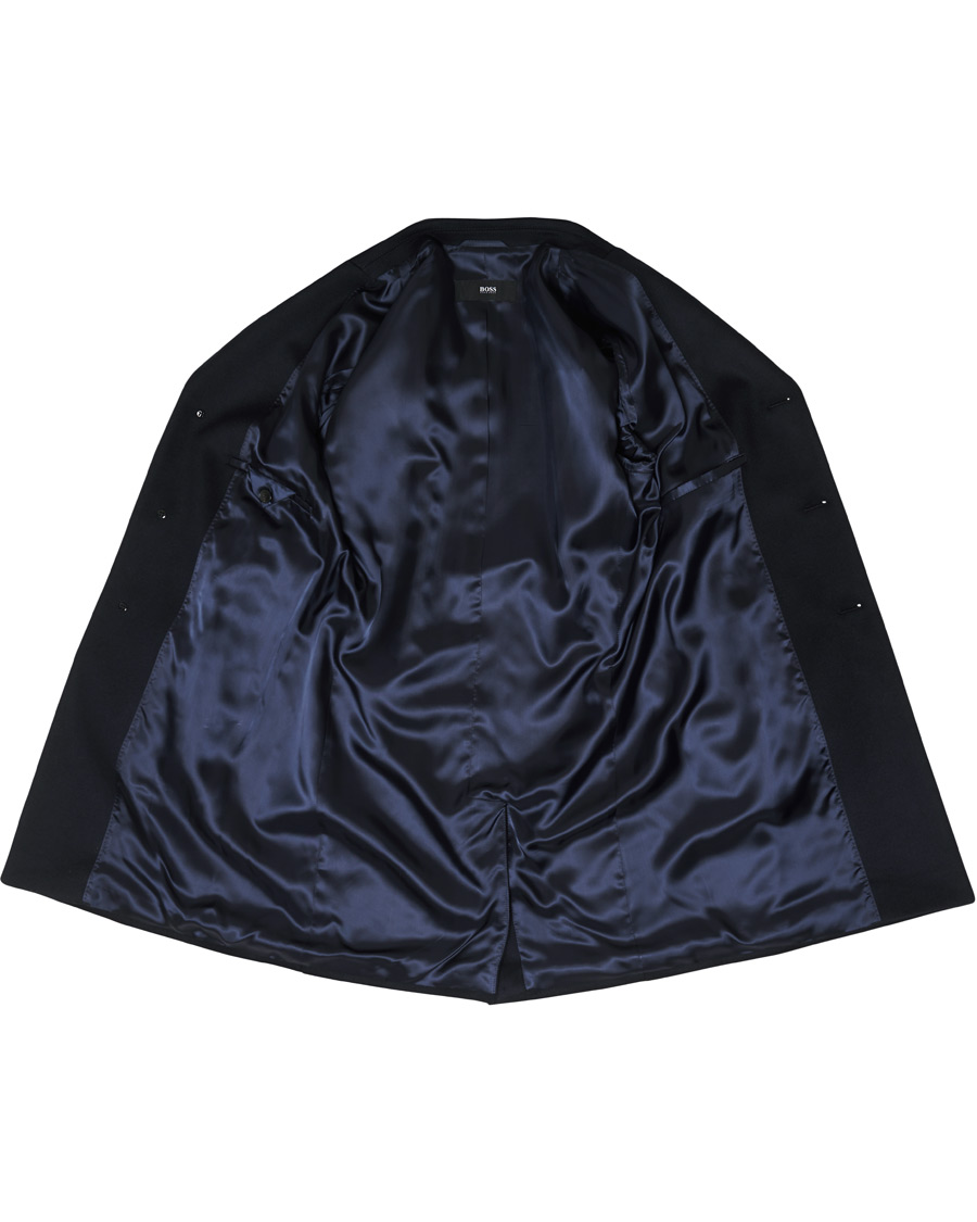 Herre | Jakker | BOSS BLACK | BOSS Nye Wool/Cashmere Coat Dark Blue