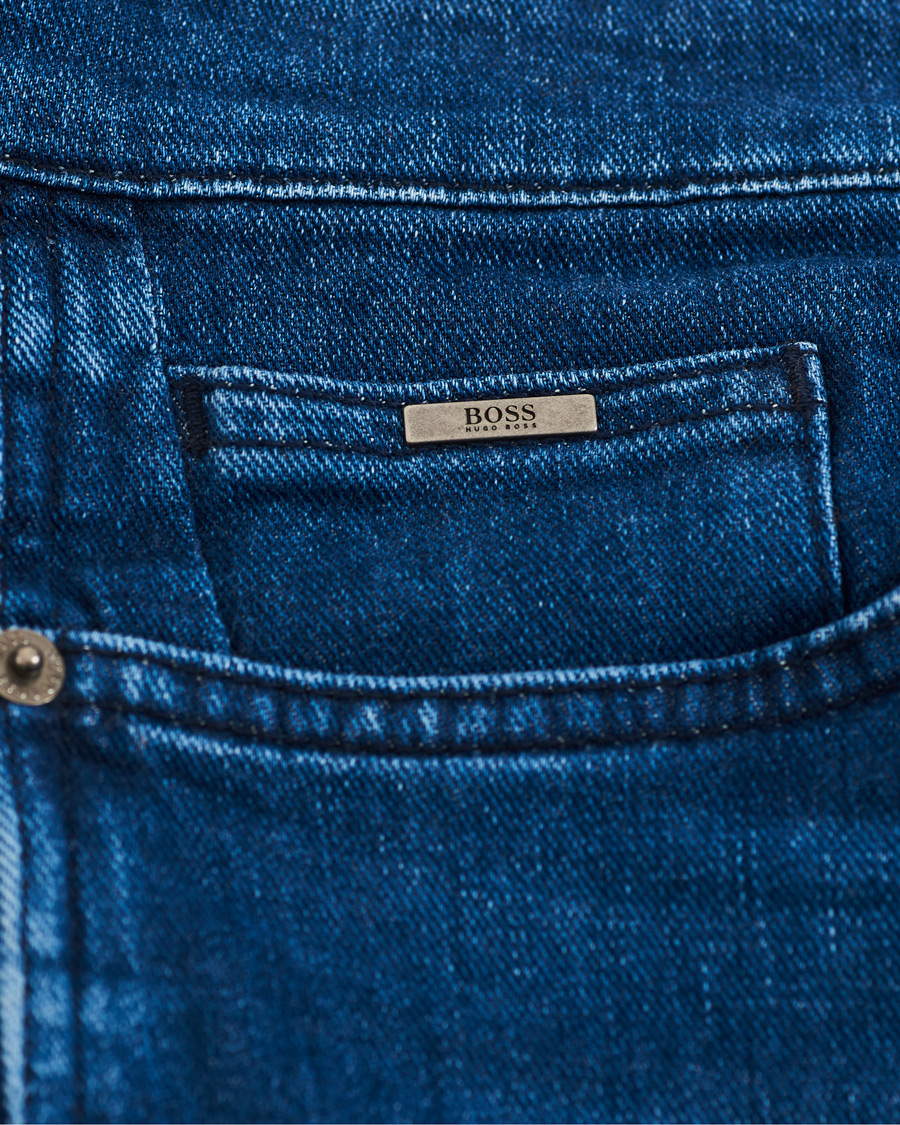 Herre | Jeans | BOSS BLACK | BOSS Delaware Slim Fit Stretch Jeans Medium Blue