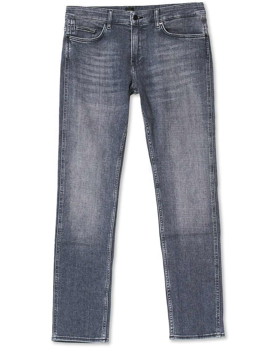 Herre | Jeans | BOSS BLACK | BOSS Delaware Slim Fit Stretch Jeans Medium Grey