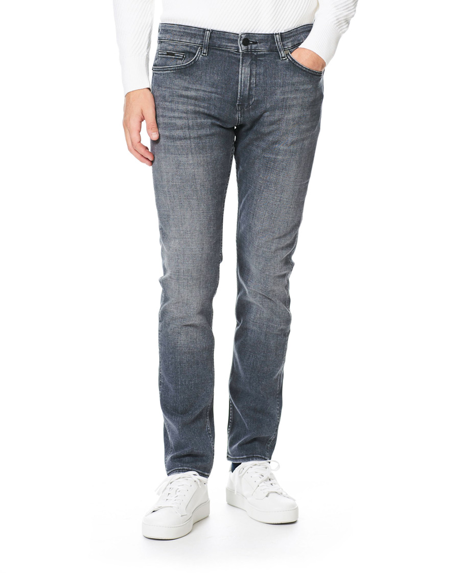 Herre | Jeans | BOSS BLACK | BOSS Delaware Slim Fit Stretch Jeans Medium Grey