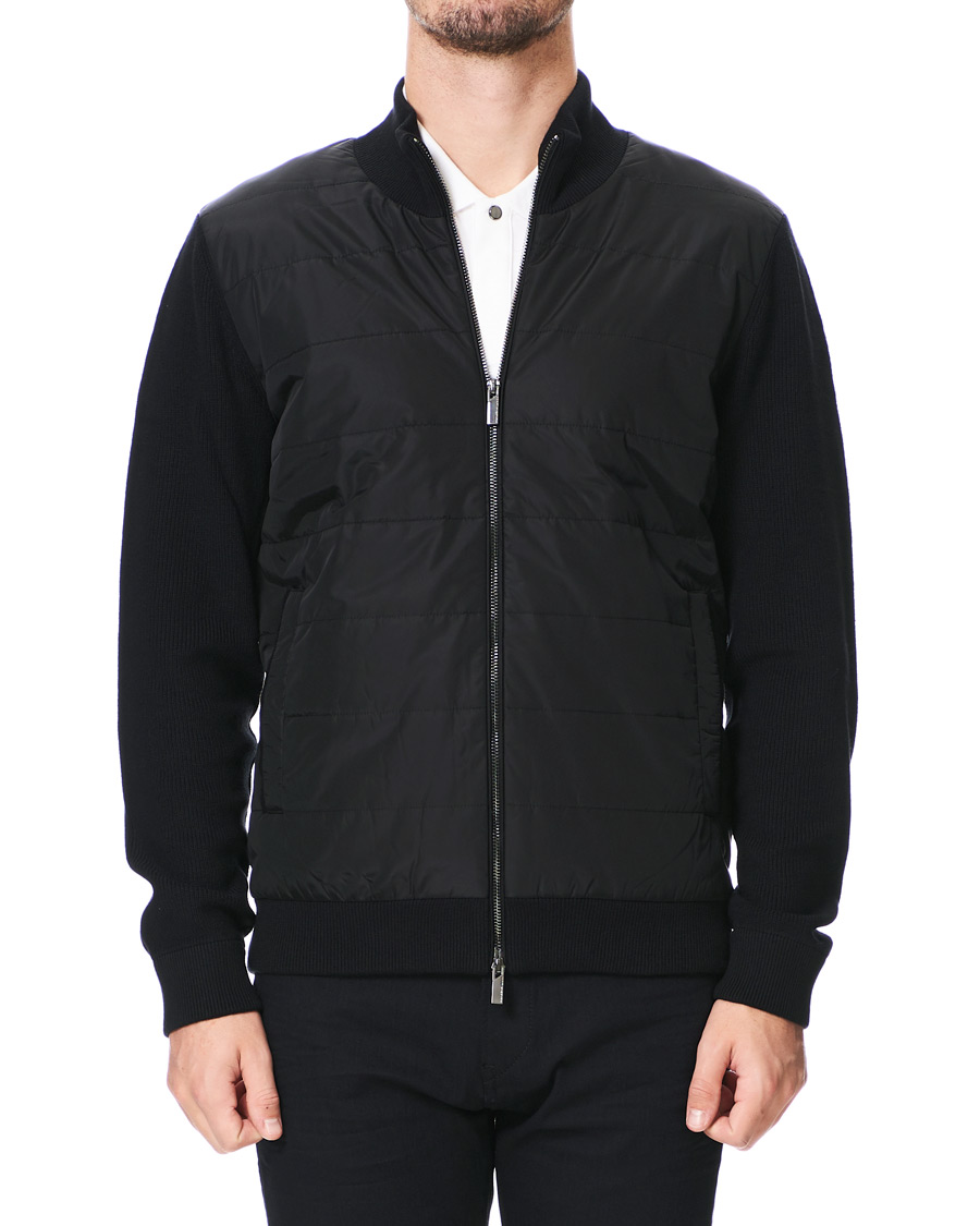 Herre | Gensere | BOSS BLACK | BOSS Porsche Capsule Mandor Hybrid Full Zip Black