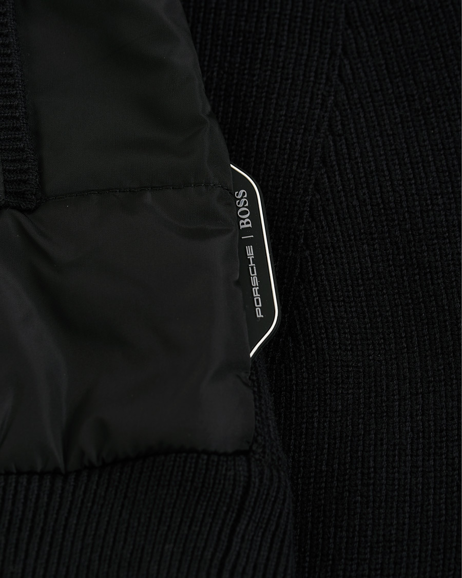 Herre | Gensere | BOSS BLACK | BOSS Porsche Capsule Mandor Hybrid Full Zip Black