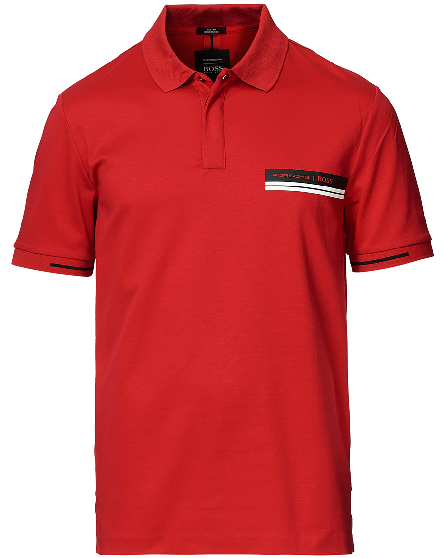 Herre | Pikéer | BOSS BLACK | BOSS Porsche Capsule Phillipson Polo Open Red