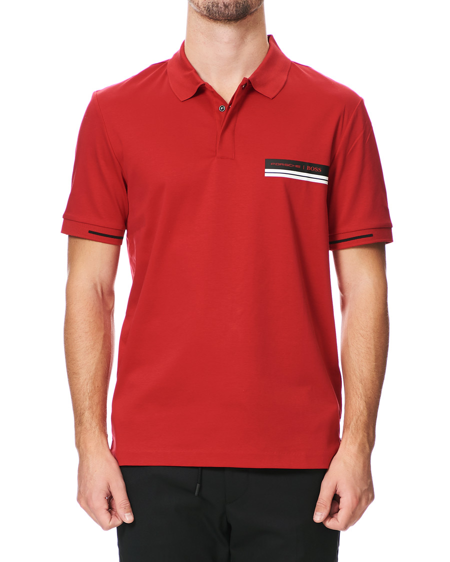 Herre | Pikéer | BOSS BLACK | BOSS Porsche Capsule Phillipson Polo Open Red