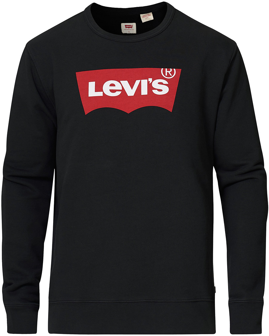 Herre | Gensere | Levi's | Batwing Crew Neck Sweatshirt Jet Black