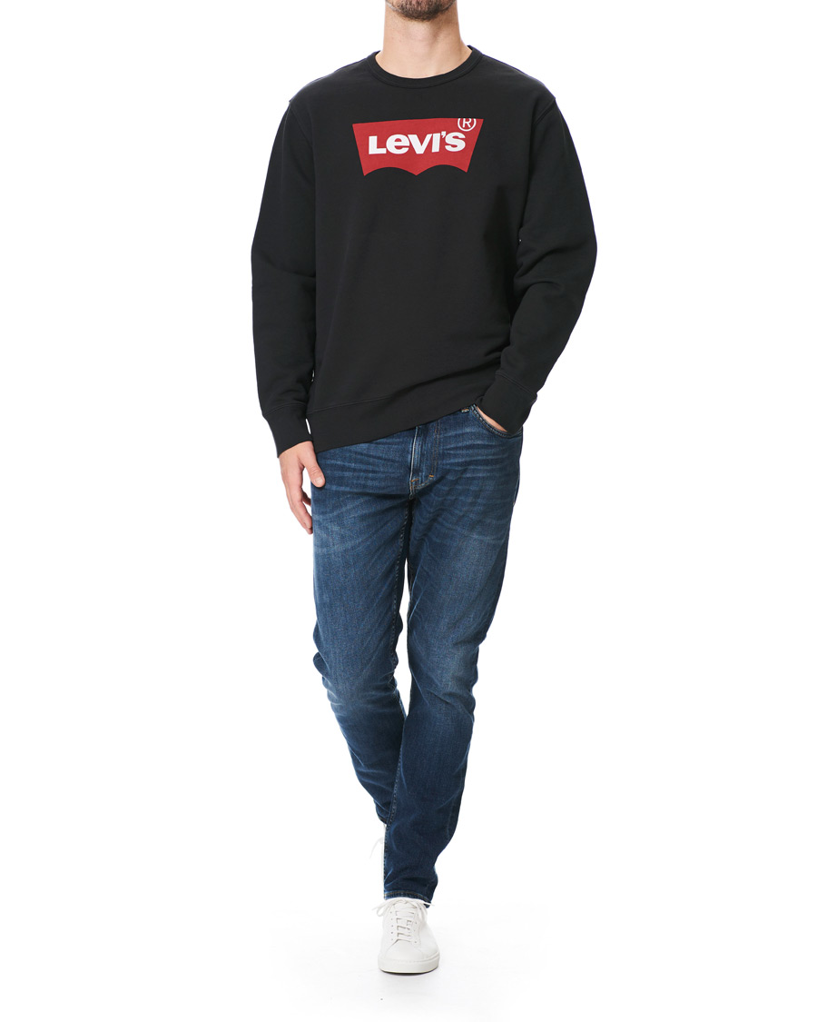 Herre | Gensere | Levi's | Batwing Crew Neck Sweatshirt Jet Black