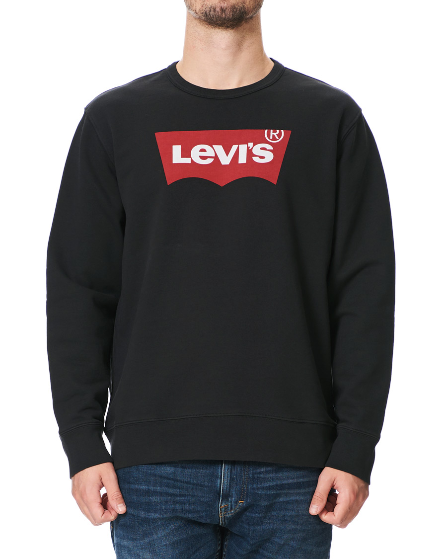 Herre | Gensere | Levi's | Batwing Crew Neck Sweatshirt Jet Black