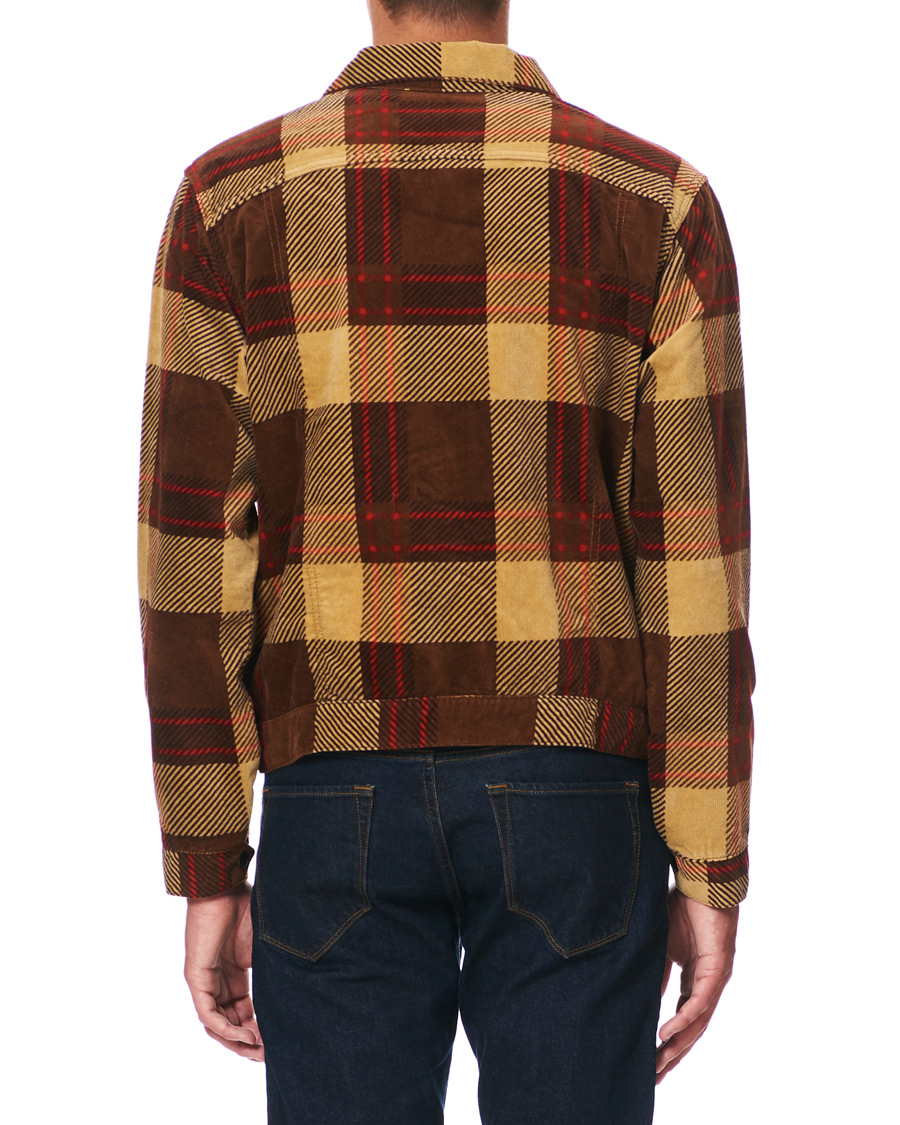 Herre | Jakker | Levi's Vintage Clothing | Plaid Corduroy Trucket Jacket Oxblood Plaid Purple