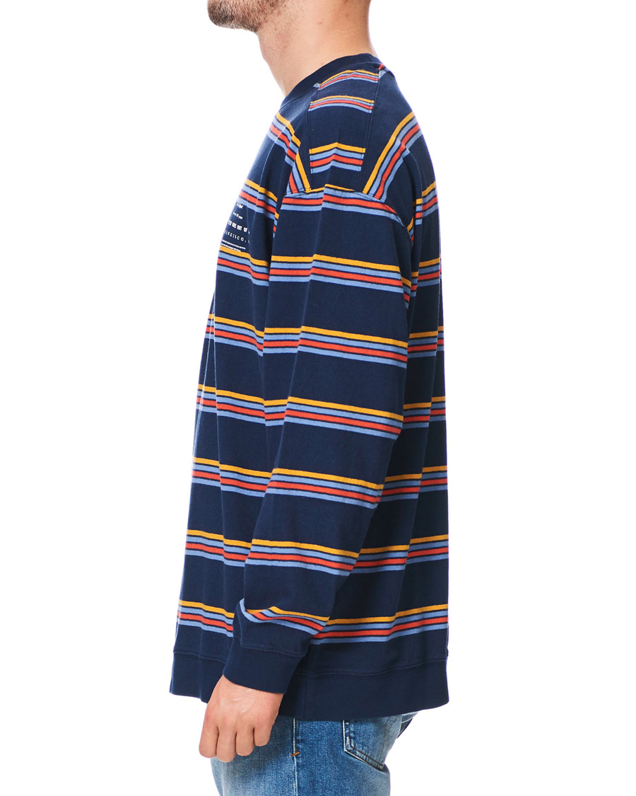 Herre | Gensere | Levi's | Oversized Stripe Crew Neck Sweatshirt Dress Blues