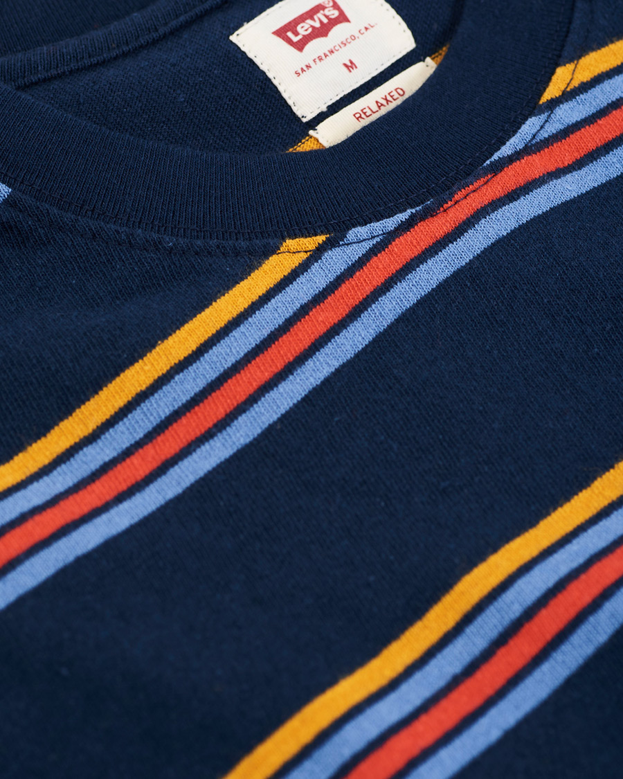 Herre | Gensere | Levi's | Oversized Stripe Crew Neck Sweatshirt Dress Blues
