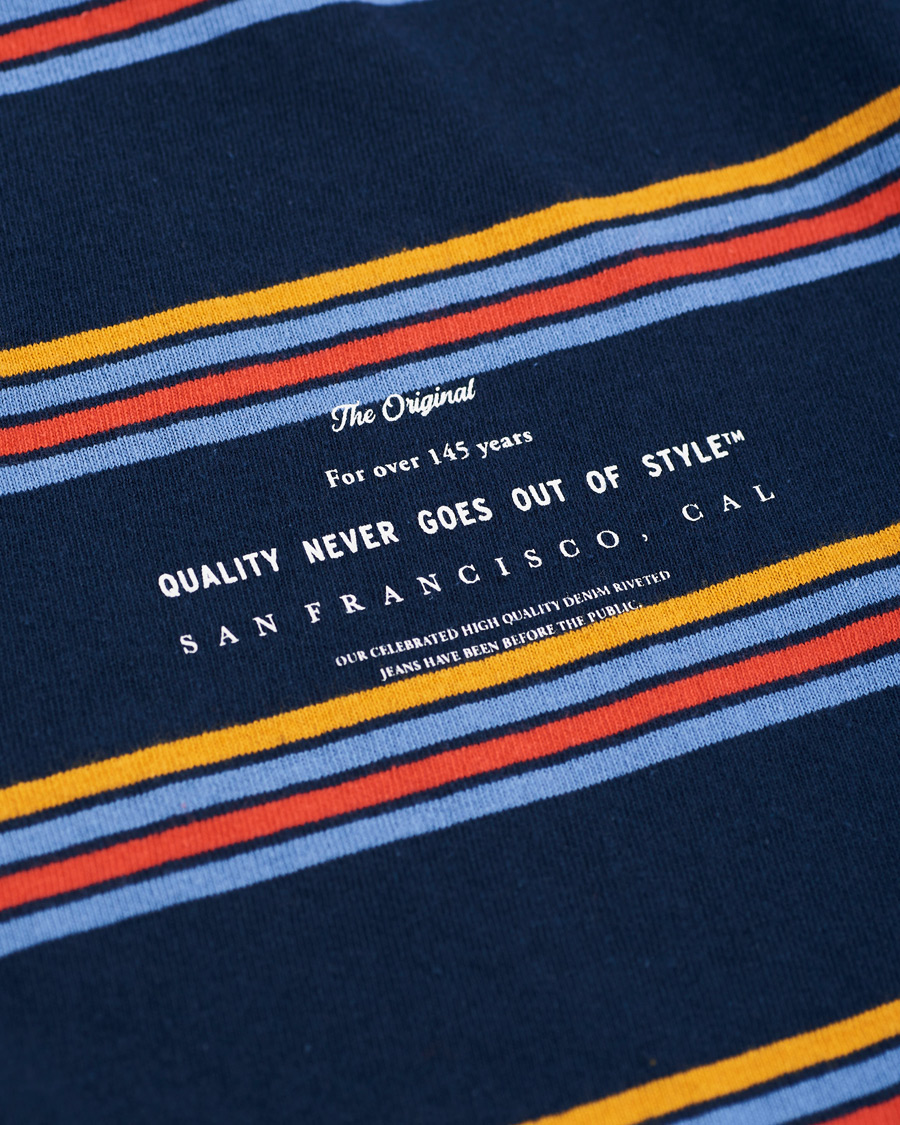 Herre | Gensere | Levi's | Oversized Stripe Crew Neck Sweatshirt Dress Blues