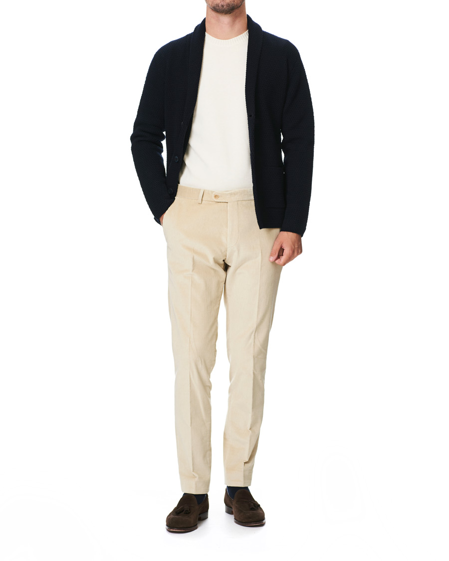 Herre | Bukser | Morris | Rodney Corduroy Trousers Off White