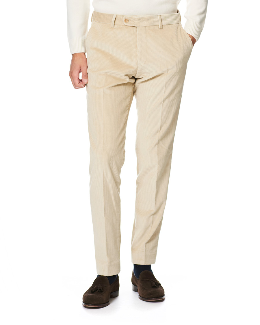 Herre | Bukser | Morris | Rodney Corduroy Trousers Off White