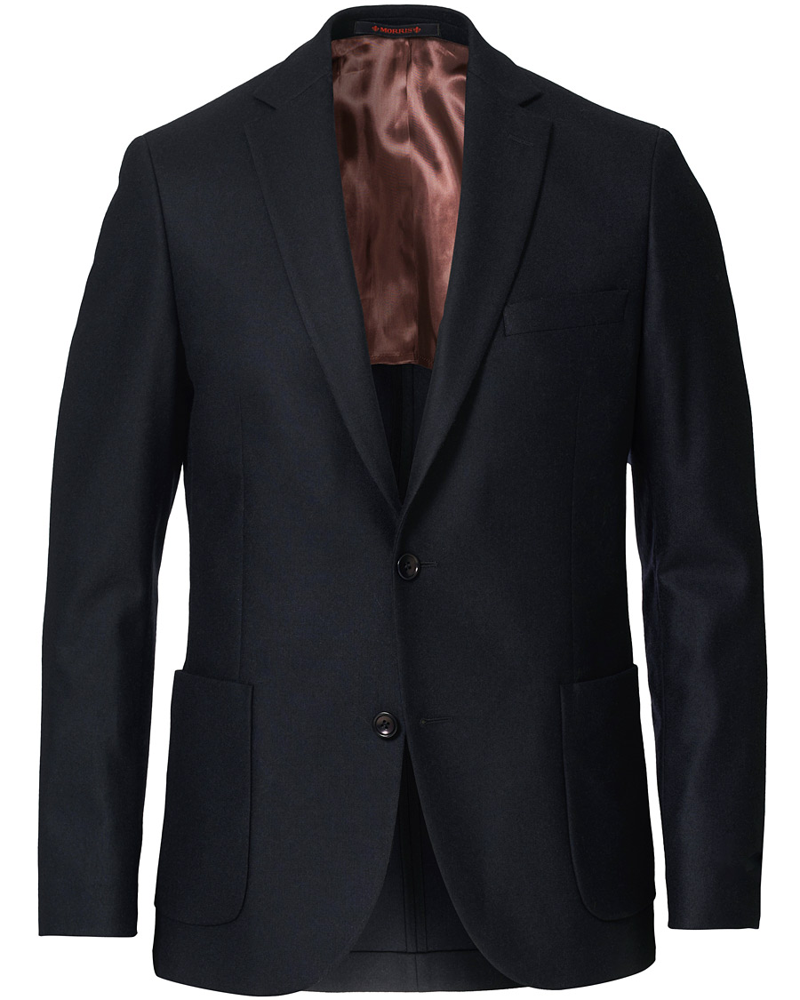 Herre | Dressjakker | Morris | Wool Flannel Blazer Navy
