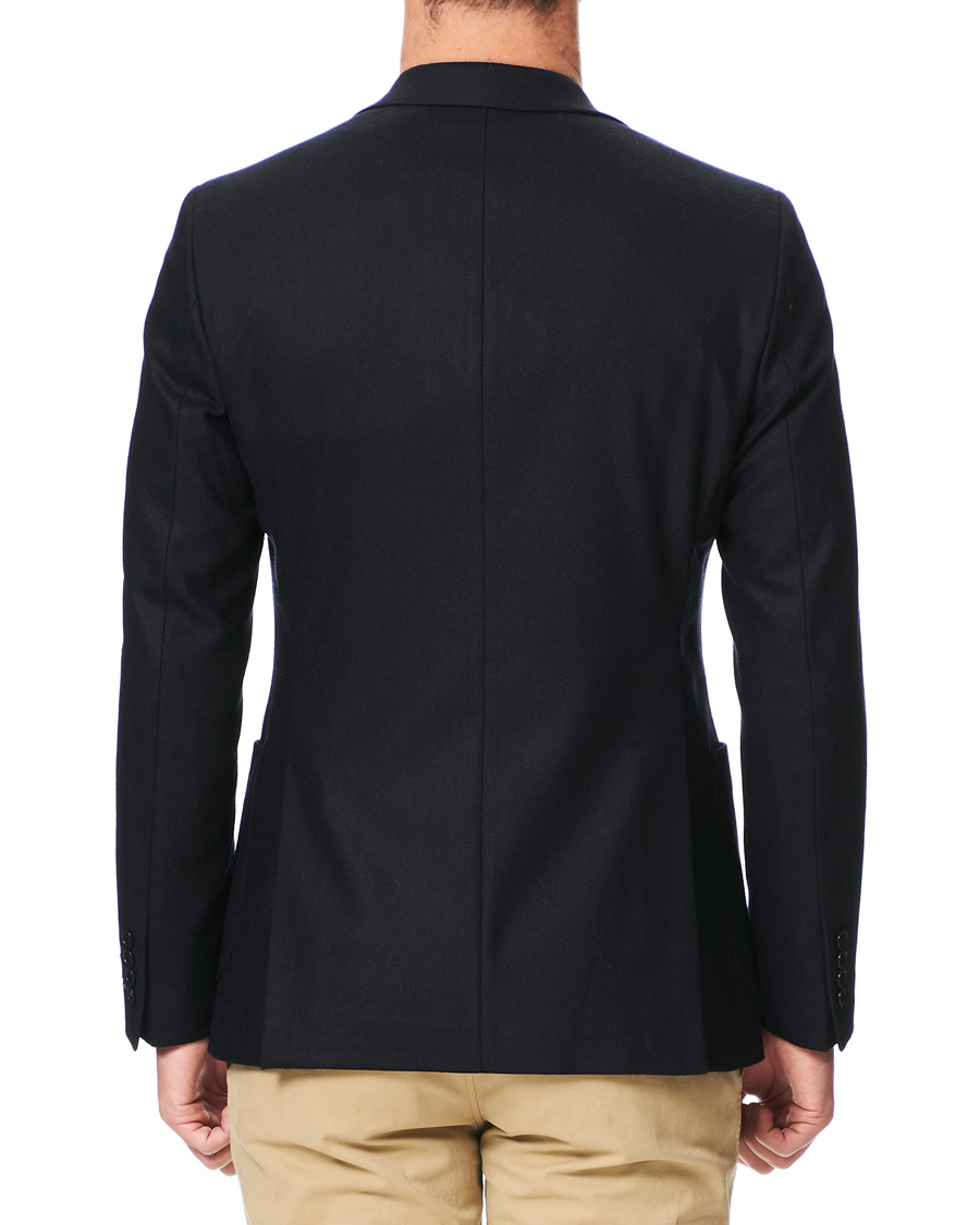 Herre | Dressjakker | Morris | Wool Flannel Blazer Navy