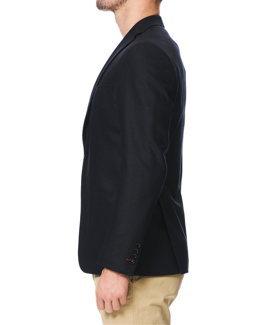 Herre | Dressjakker | Morris | Wool Flannel Blazer Navy