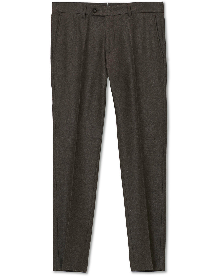 Herre | Bukser | Morris | Rodney Flannel Trousers Brown