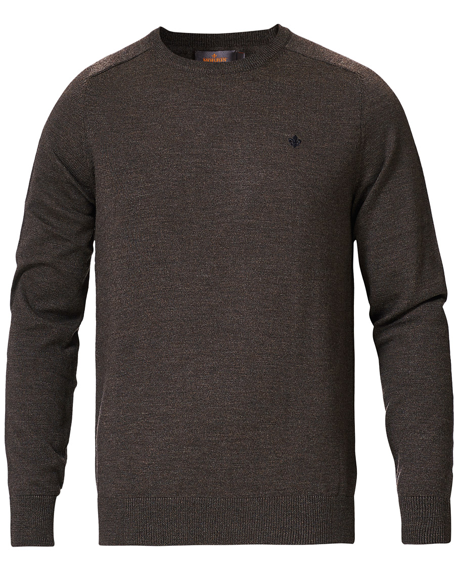 Herre | Gensere | Morris | Merino Crew Neck Dark Brown XXL