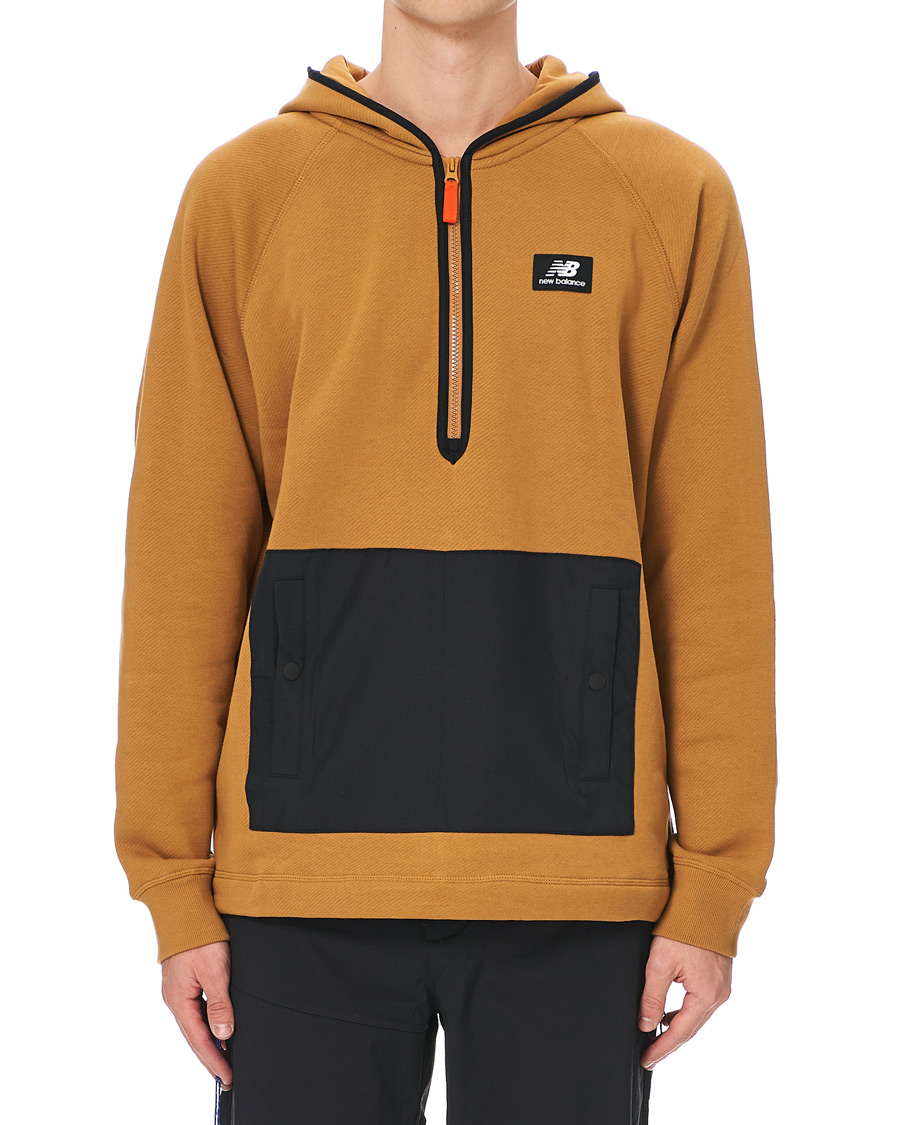 Herre | Gensere | New Balance | All Terrain Half Zip Hoodie Brown