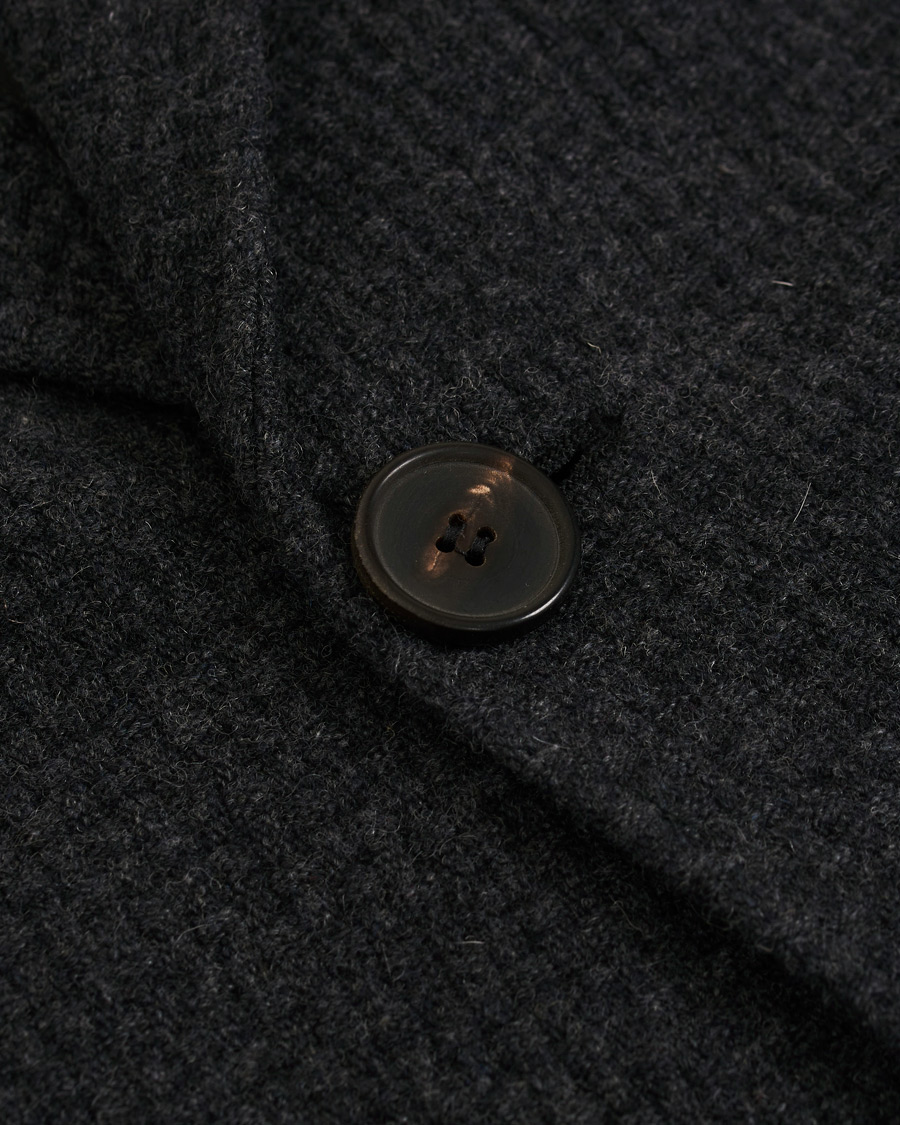 Herre | Jakker | Morris Heritage | Structured Wool Patch Pocket Coat Charcoal