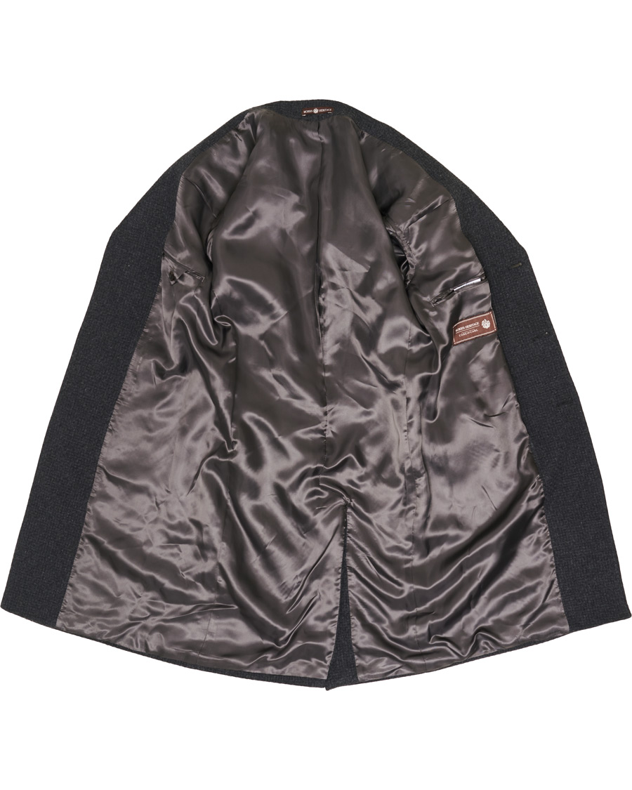 Herre | Jakker | Morris Heritage | Structured Wool Patch Pocket Coat Charcoal