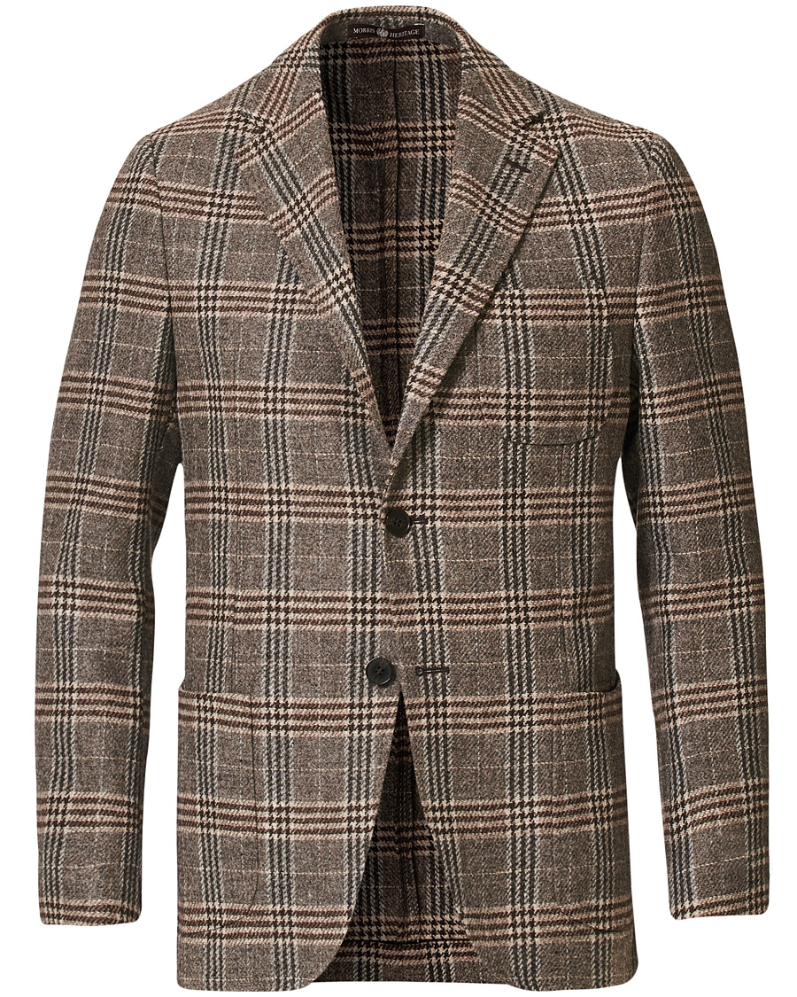 Herre | Dressjakker | Morris Heritage | Mike Checked Blazer Brown/Beige