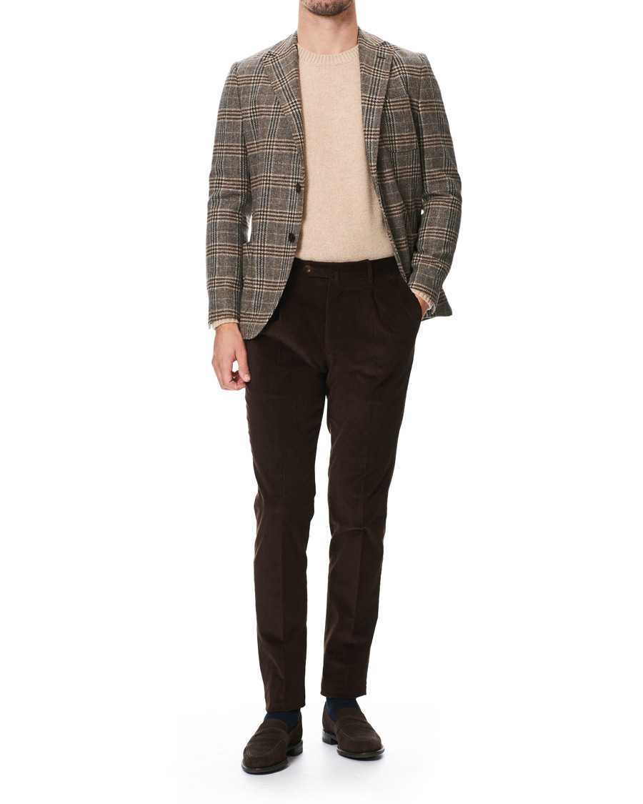 Herre | Dressjakker | Morris Heritage | Mike Checked Blazer Brown/Beige
