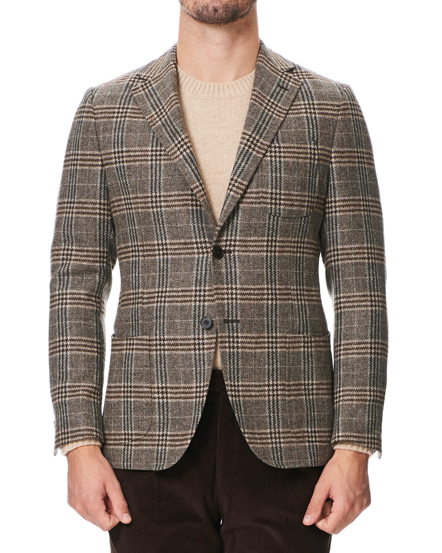 Herre | Dressjakker | Morris Heritage | Mike Checked Blazer Brown/Beige