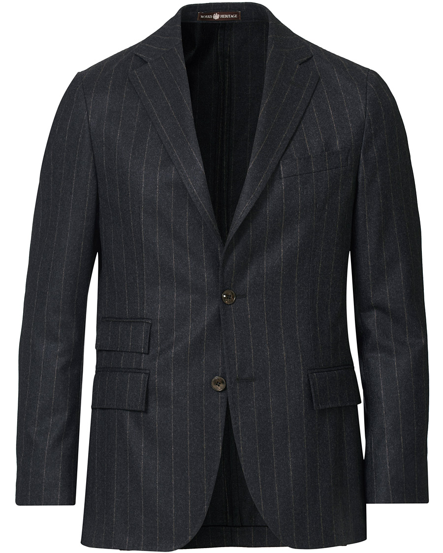 Herre | Dressjakker | Morris Heritage | Frank Pinstripe Suit Jacket Grey