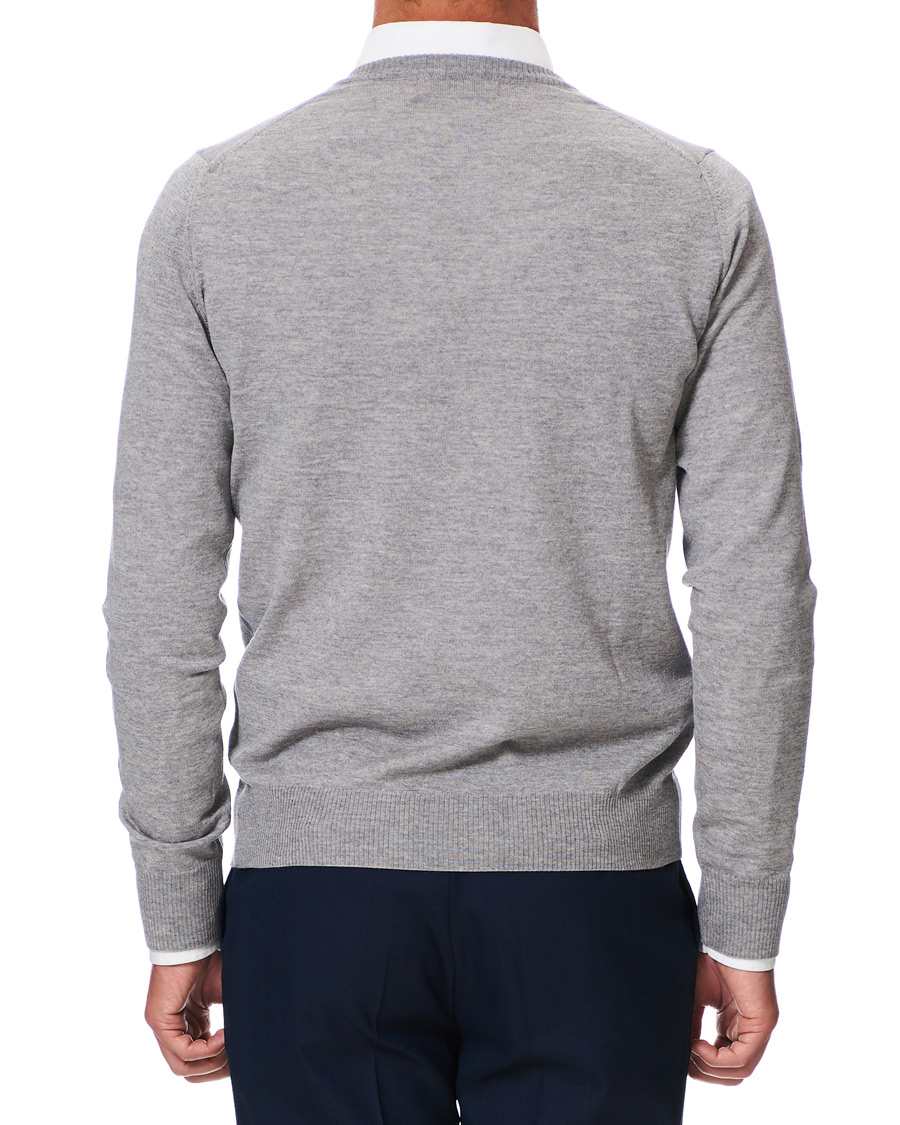 Herre | Gensere | Morris Heritage | Heritage V-Neck Grey