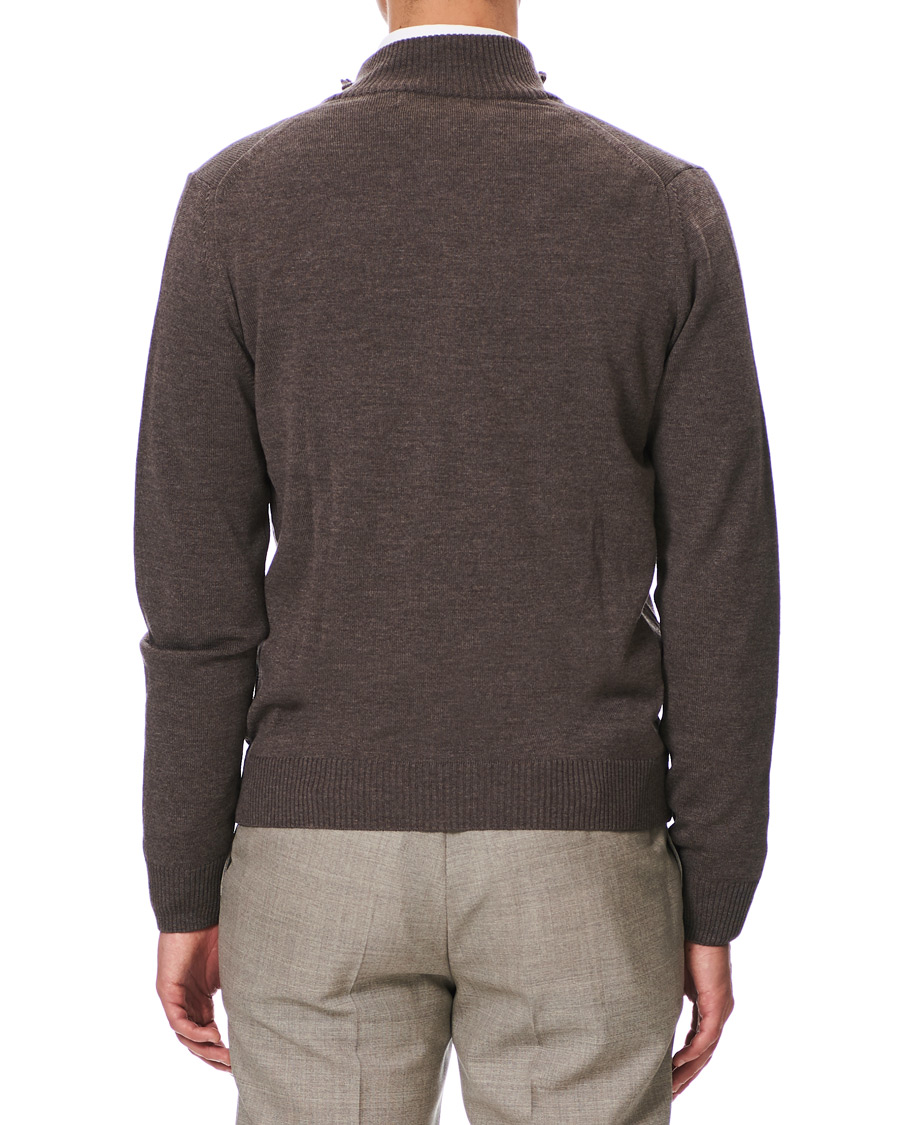 Herre | Gensere | Morris Heritage | Heritage 2 Way Zip Cardigan Brown