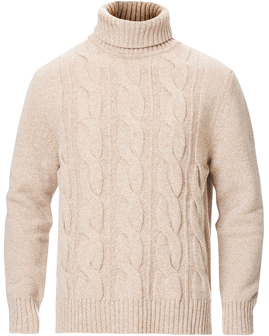 Herre | Gensere | Morris Heritage | Heritage Heavy Rollneck Beige