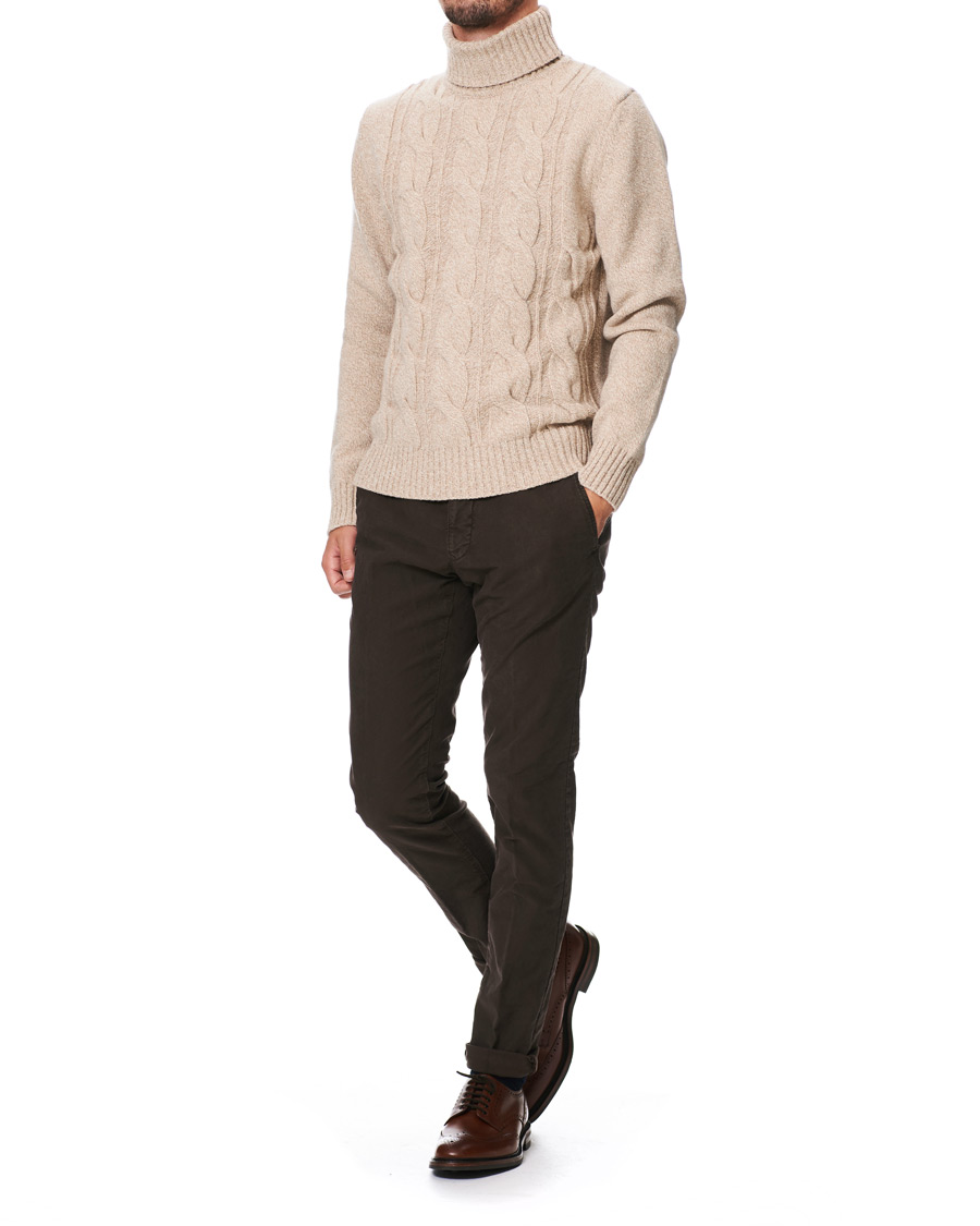 Herre | Gensere | Morris Heritage | Heritage Heavy Rollneck Beige