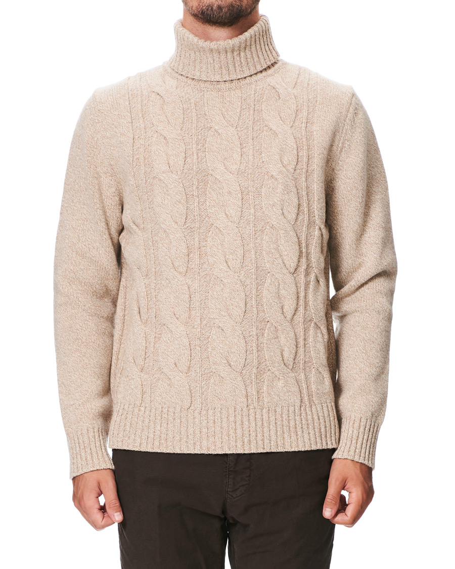 Herre | Gensere | Morris Heritage | Heritage Heavy Rollneck Beige