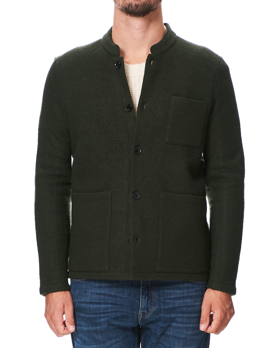Herre | Dressjakker | NN07 | Oswald Wool Blazer Army Green