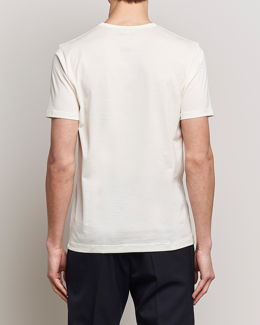 Herre | T-Shirts | Sunspel | Crew Neck Cotton Tee Archive White